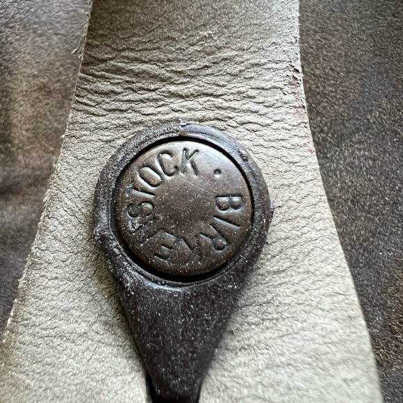 Birkenstock Gizeh Thong Leather Sandals Tan 37/6 - Picture 12 of 13